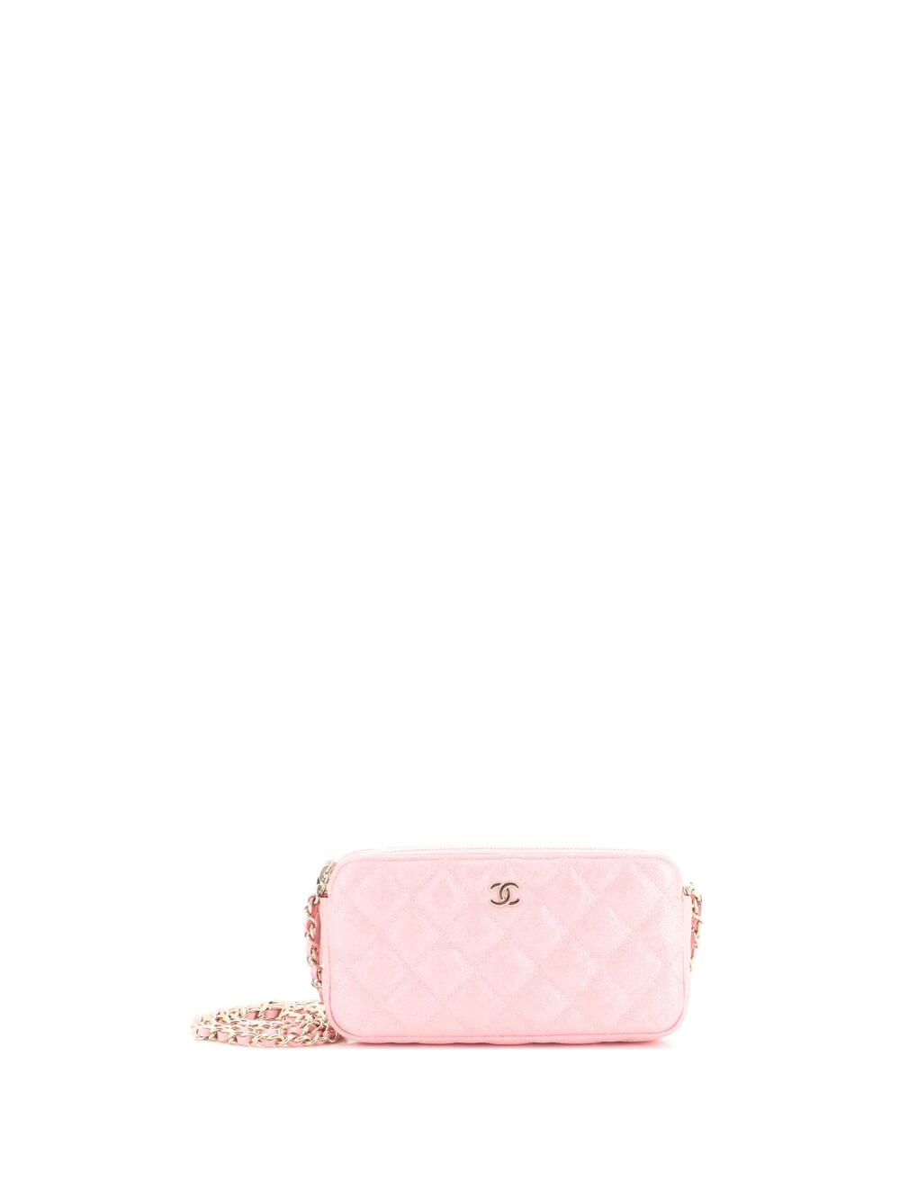 Chanel Double Zip Clutch With Chain #371057C25B